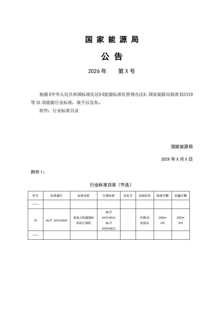 DL/T 5457-2026 变电工程建筑结构设计规程第3页预览图