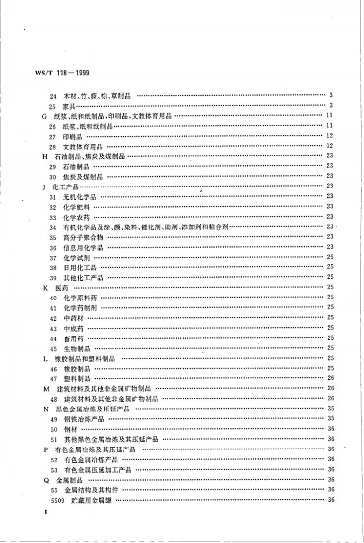 WS/T 118-1999 全国卫生行业医疗器械仪器设备（商品、物资）分类与代码第3页预览图