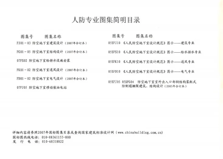 FJ01~03(2007年合订本) 防空地下室建筑设计(2007年合订本)第2页预览图
